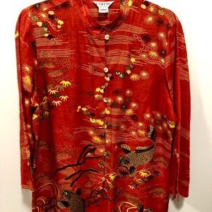 Citron bamboo tunic blouse